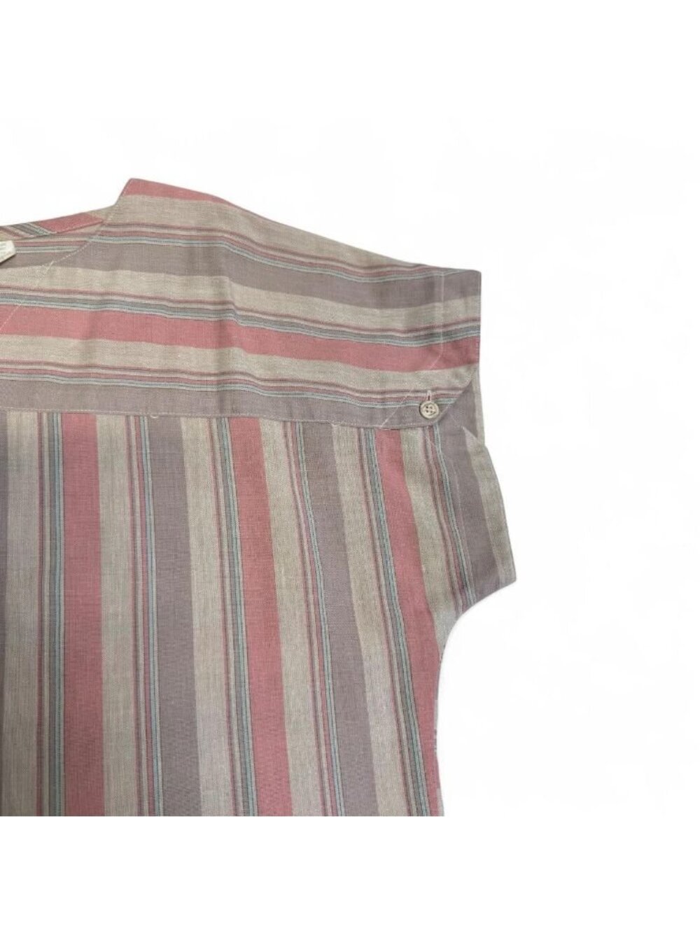 Vintage 70's Levi Strauss & Co Pastel Striped Blouse Top Women's 16 Western Boho - Picture 3 of 6